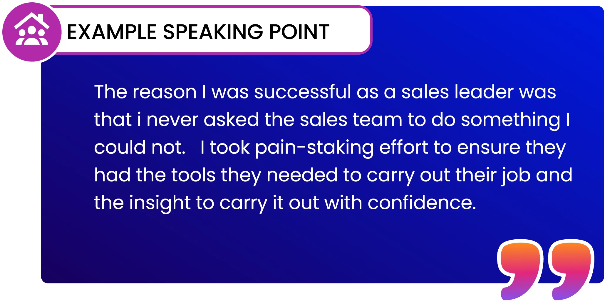 interview preparation persuasive statement